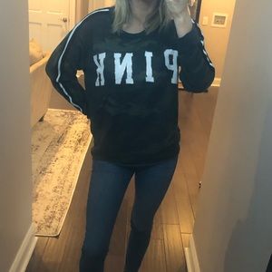 PINK camo campus crew